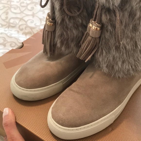 Tory Burch Suede and Fur Boots “Angelica” Size 8. - Picture 3 of 5